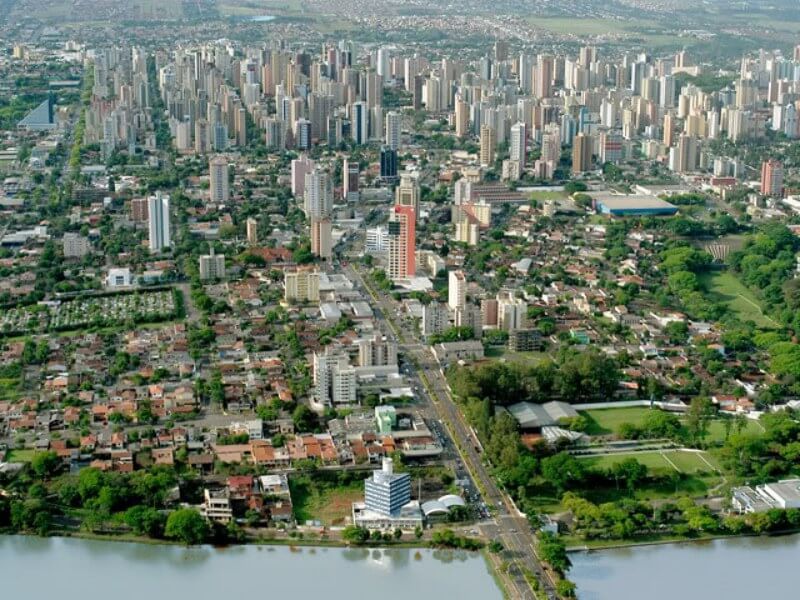 Foto aérea da cidade de Londrina.